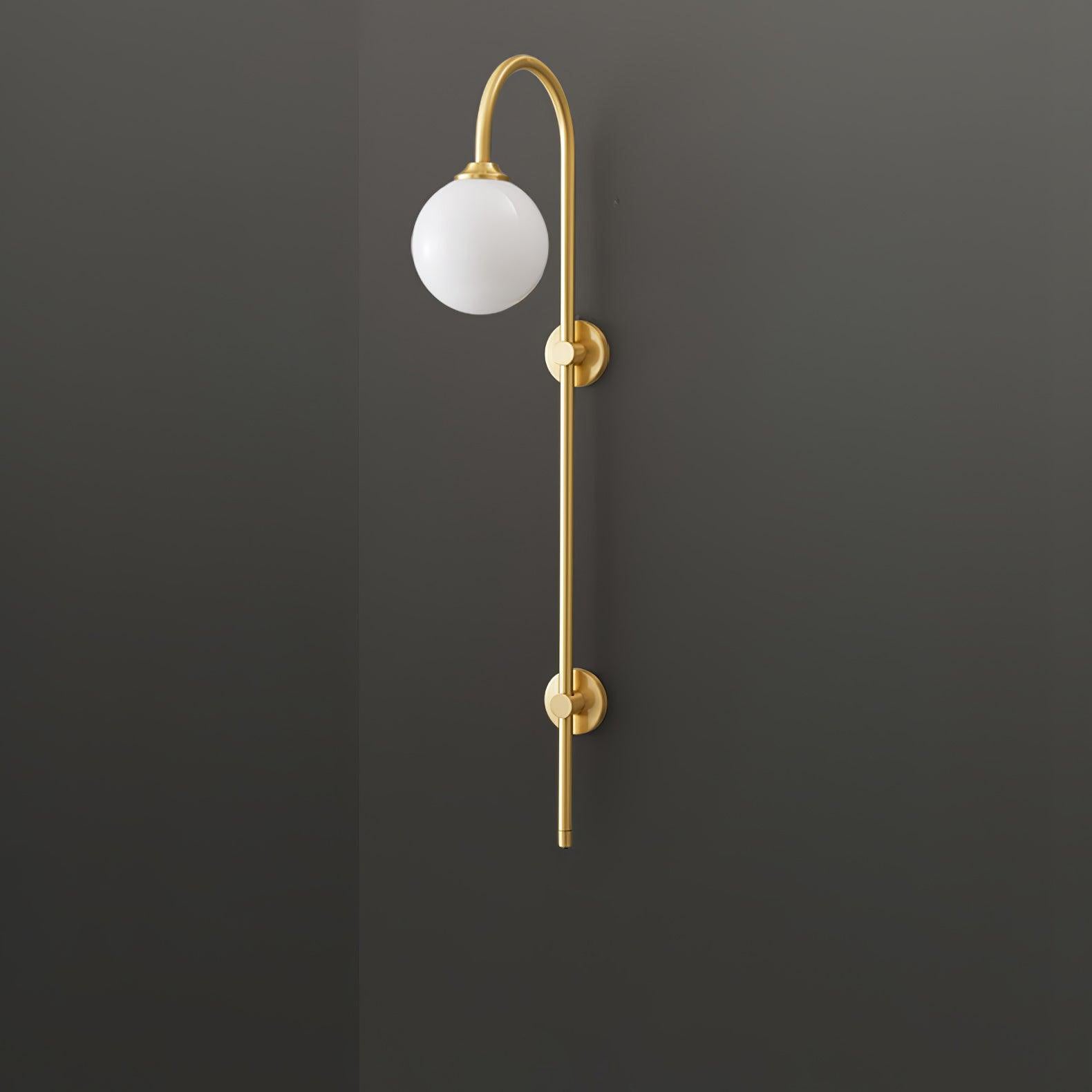 Globe Brass Wall Sconce - Letslighting