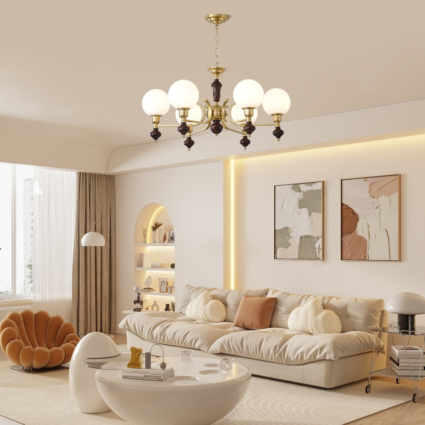 Globe Orb Chandelier - Letslighting