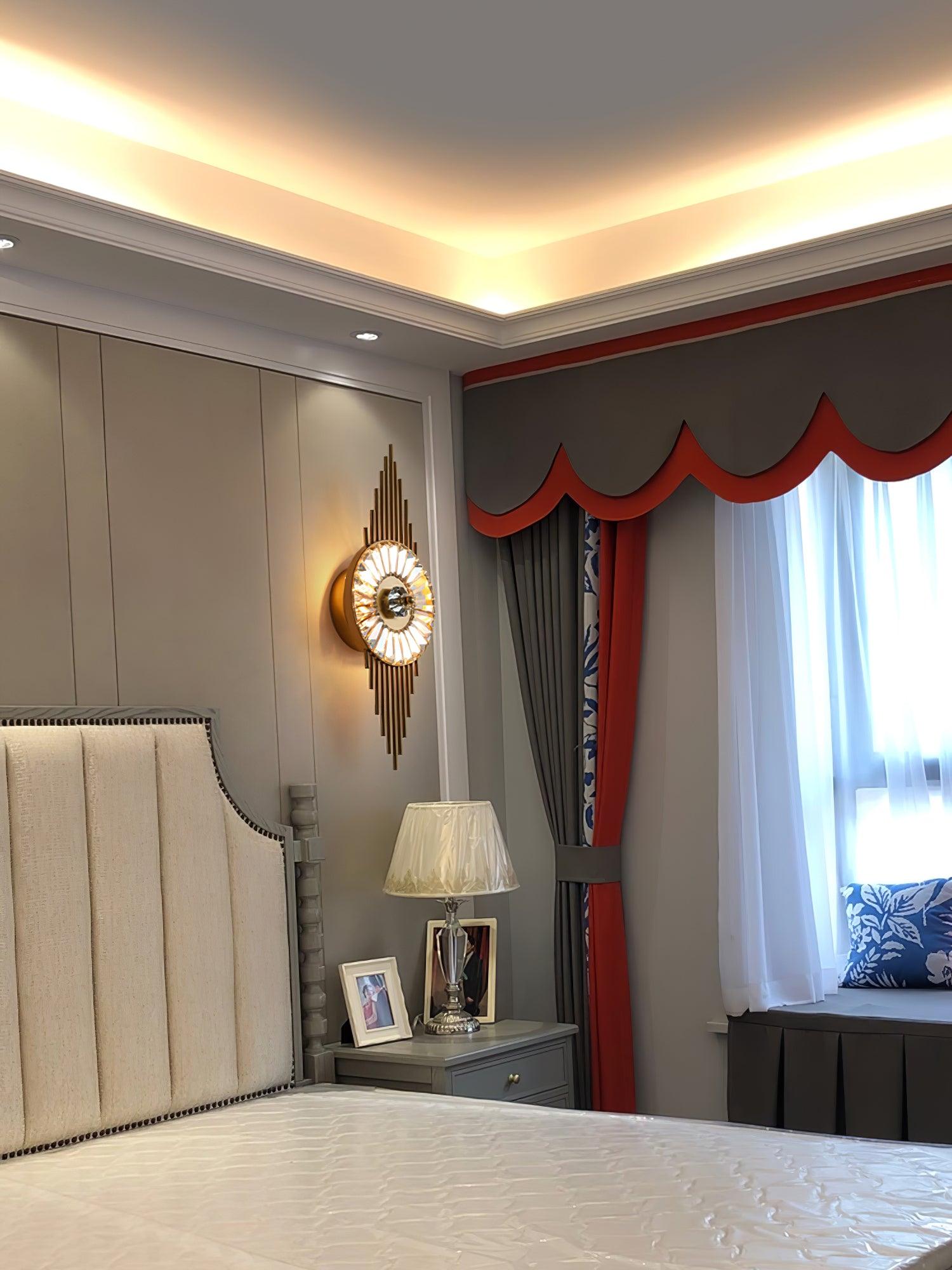 Crystal Gear Gold Wall Light - Letslighting