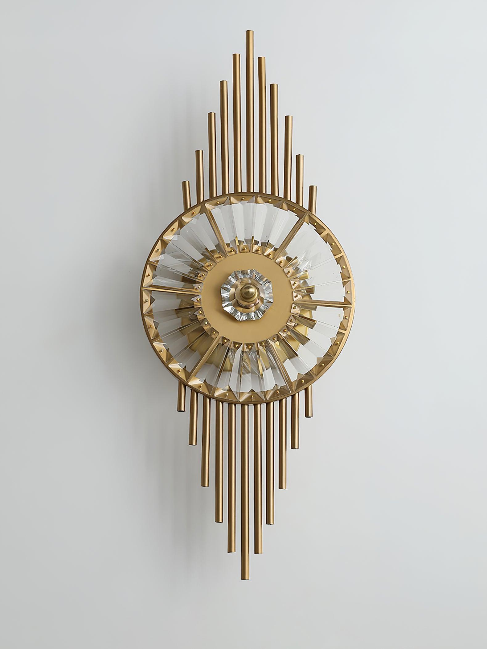 Crystal Gear Gold Wall Light - Letslighting