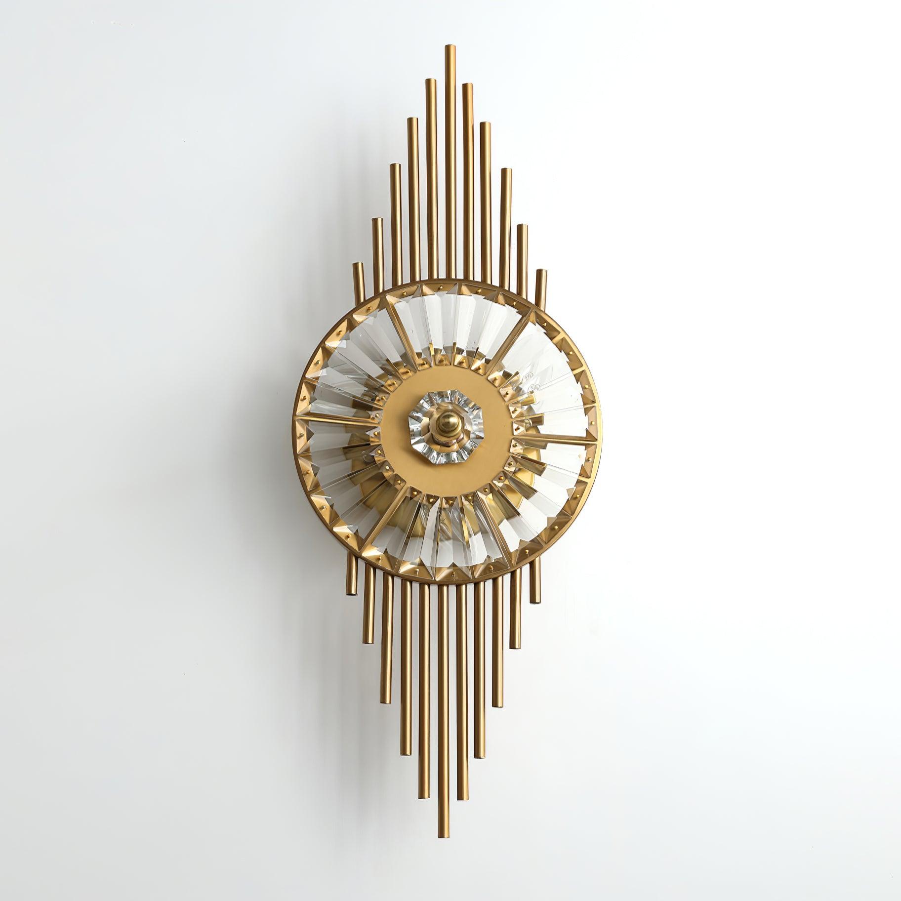 Crystal Gear Gold Wall Light - Letslighting