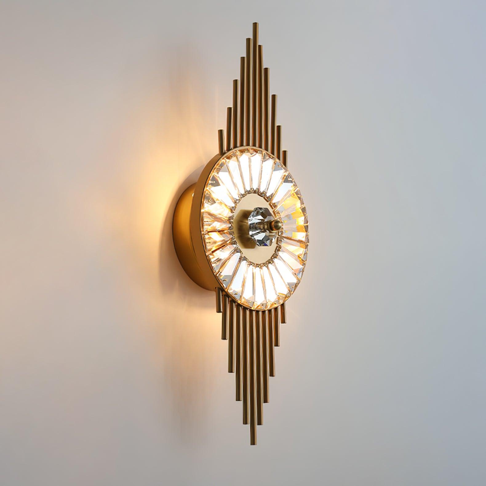 Crystal Gear Gold Wall Light - Letslighting