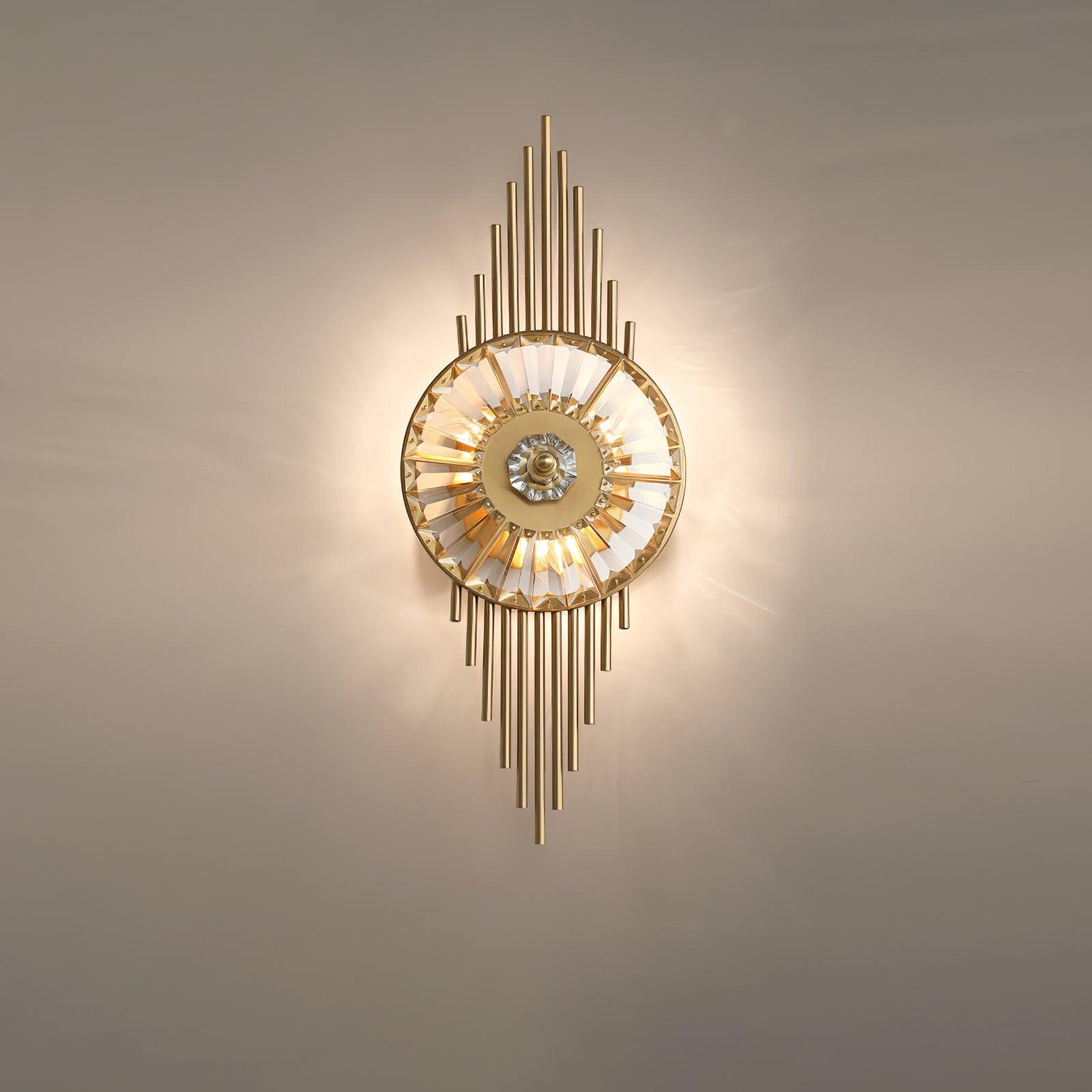 Crystal Gear Gold Wall Light - Letslighting