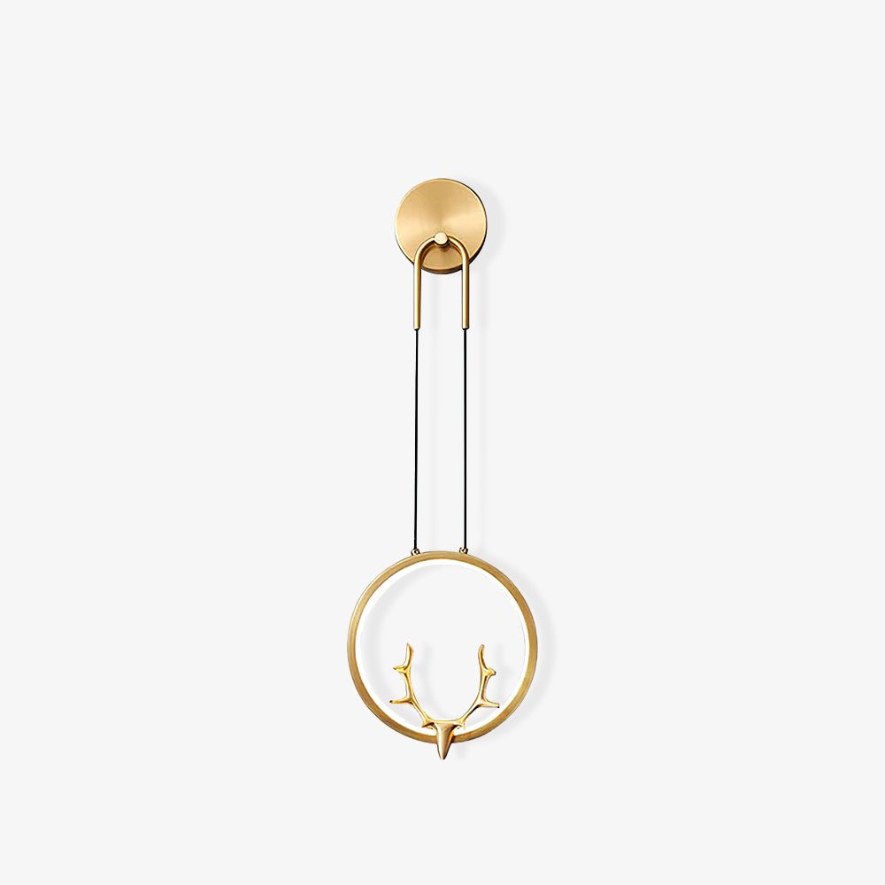 Golden Antler Wall Light - Letslighting