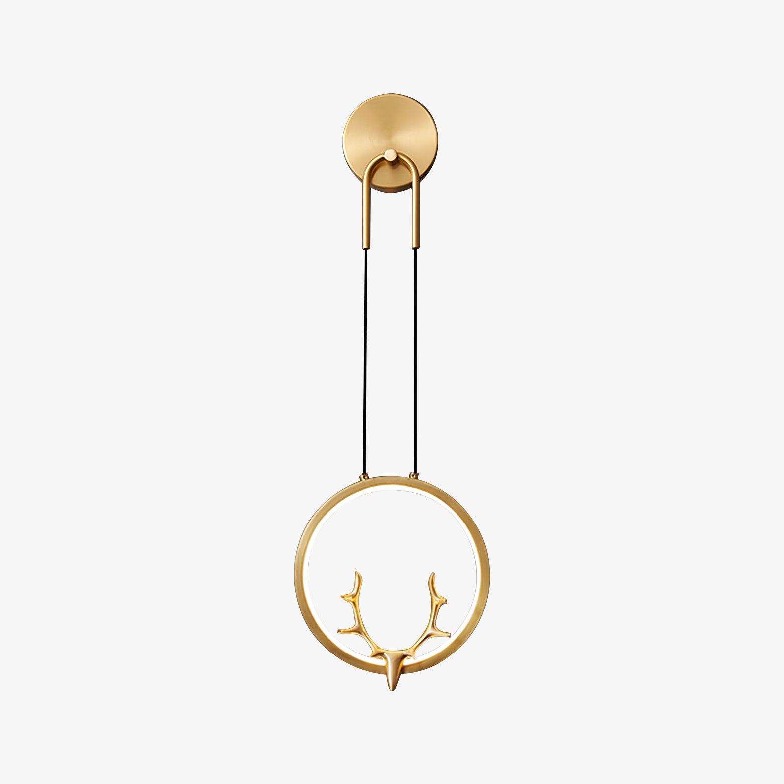 Golden Antler Wall Light - Letslighting