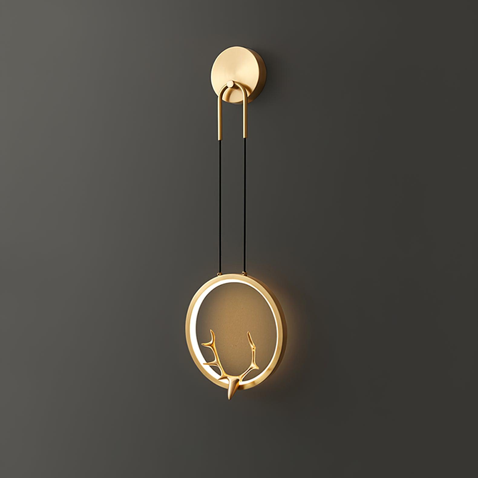 Golden Antler Wall Light - Letslighting
