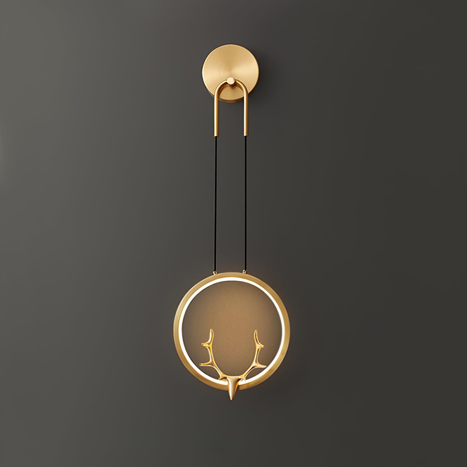 Golden Antler Wall Light - Letslighting