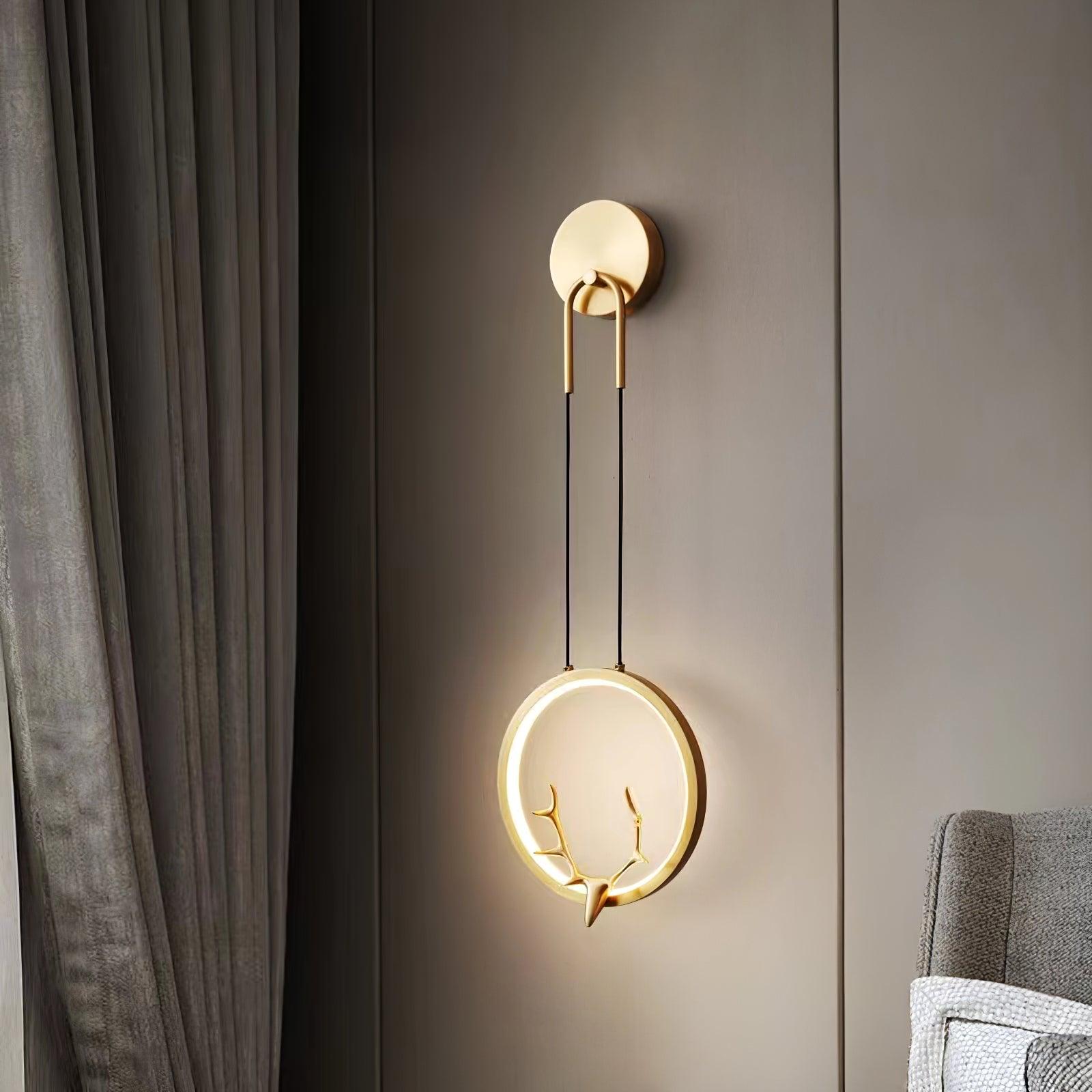 Golden Antler Wall Light - Letslighting