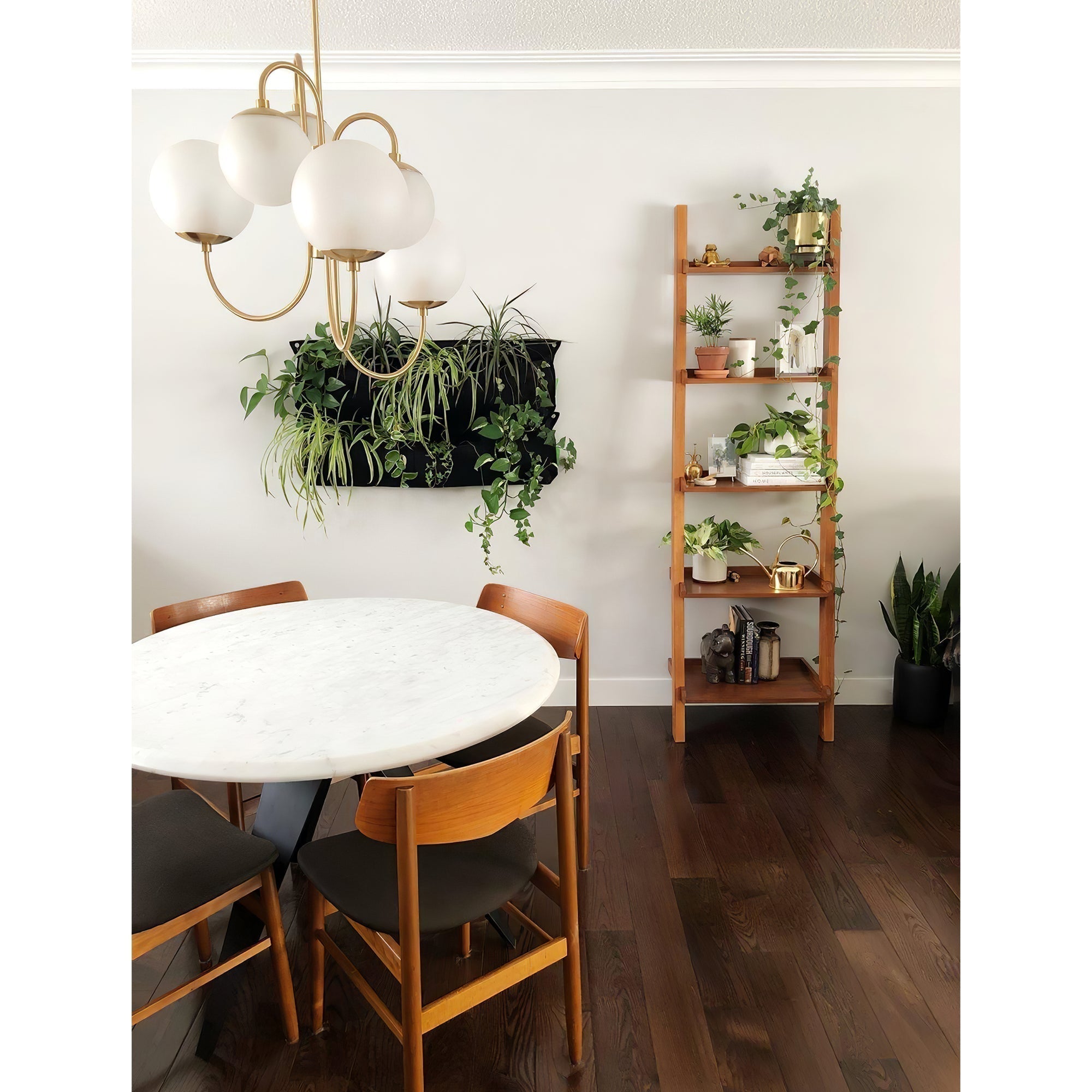 Zathaor Individual Creativity Metal Glass Chandelier - Lamp Copper