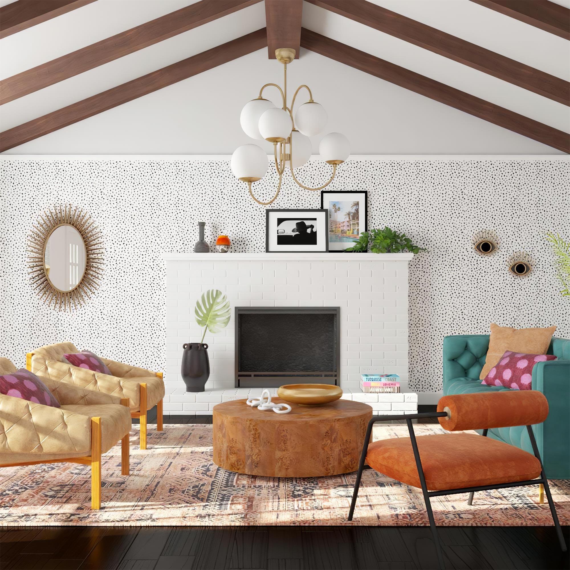 Zathaor Individual Creativity Metal Glass Chandelier - Lamp Copper