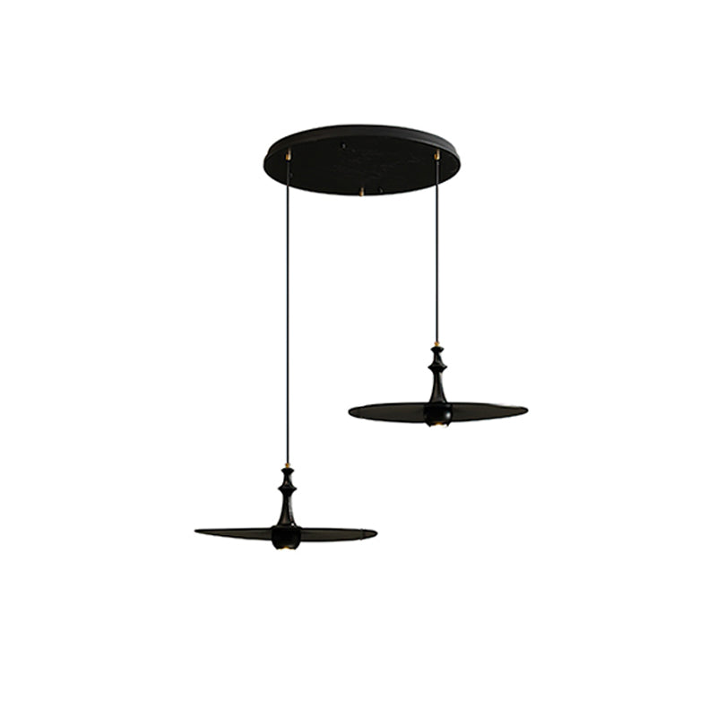 Syrinyra Sculptural Wood Disc Pendant Light - Letslighting
