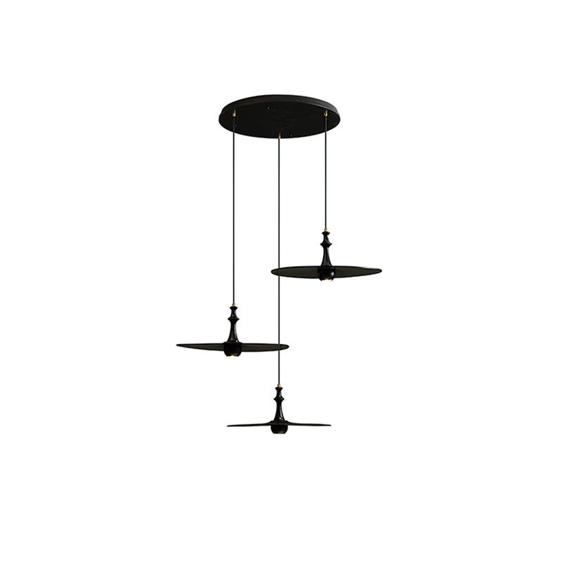 Syrinyra Sculptural Wood Disc Pendant Light - Letslighting
