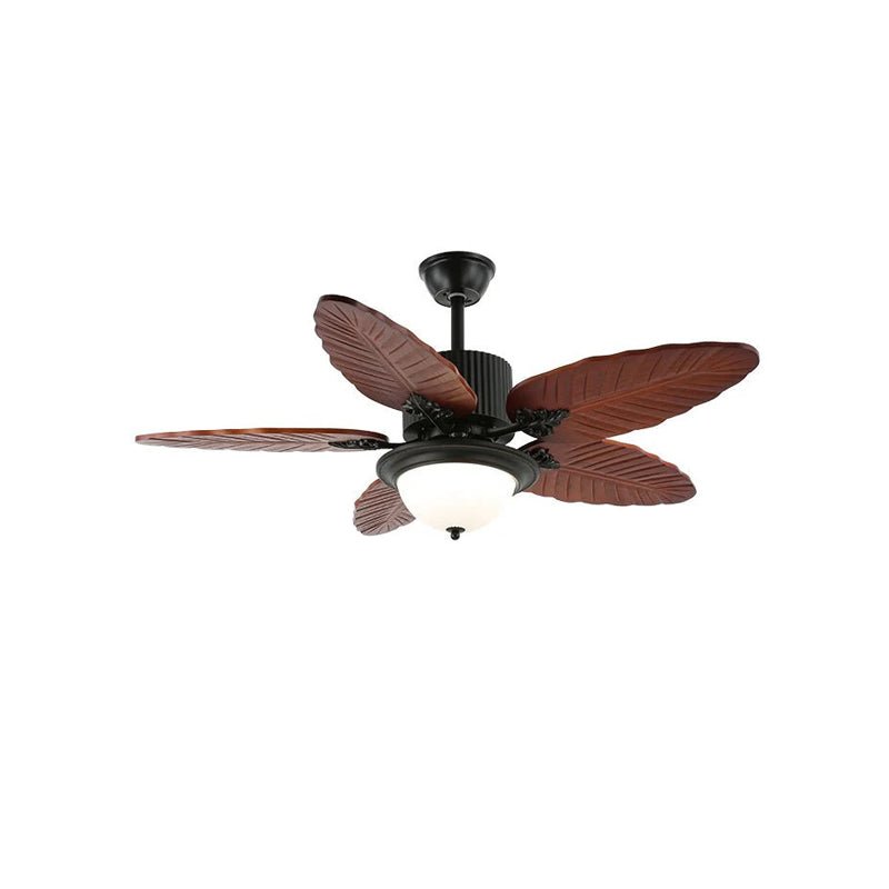 Ventilador de Techo Virella Tropical, detalle del acabado negro