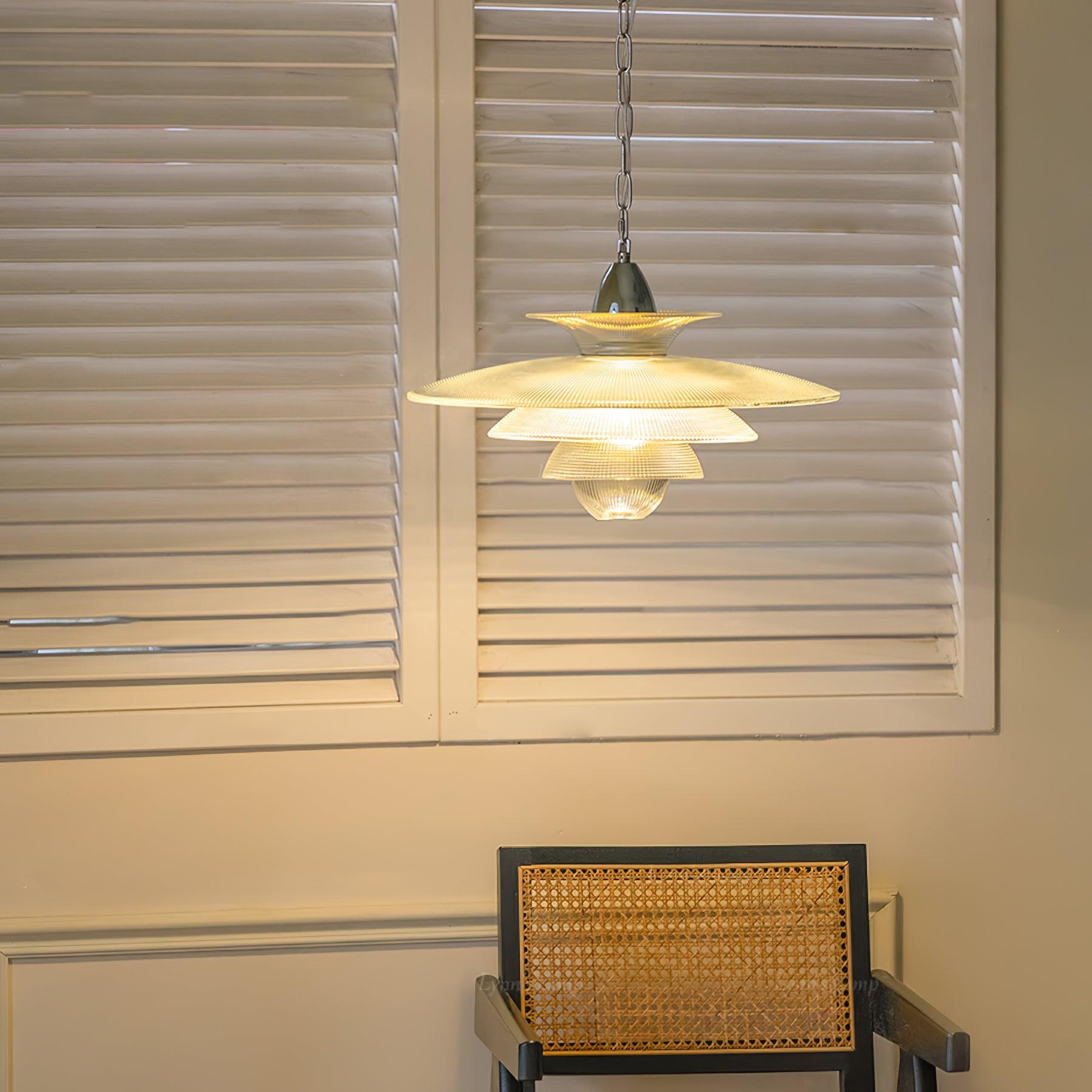 Grid Glass Pendant Light - Letslighting