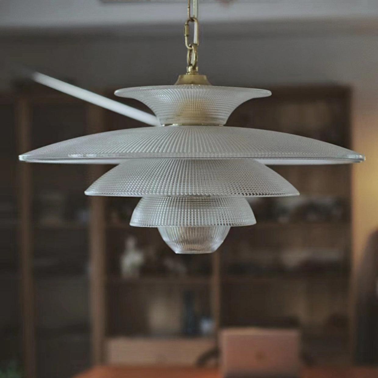 Grid Glass Pendant Light - Letslighting