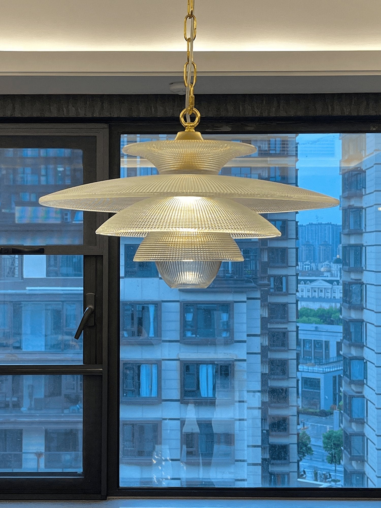 Grid Glass Pendant Light - Letslighting
