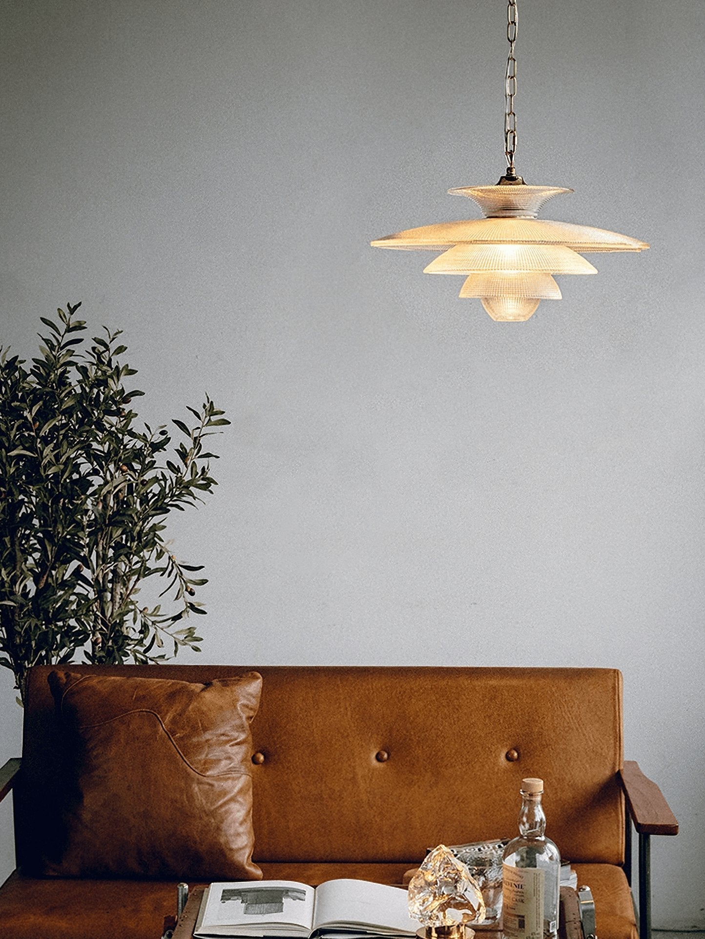 Grid Glass Pendant Light - Letslighting