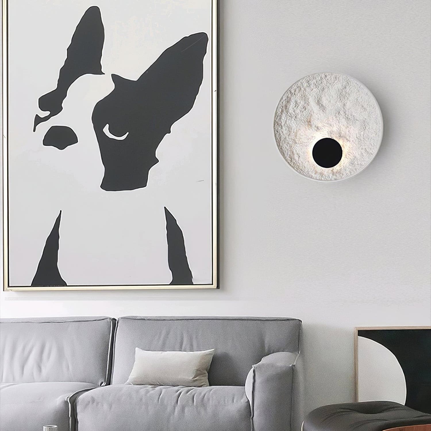 Byers Wall Lamp  Round Resin
