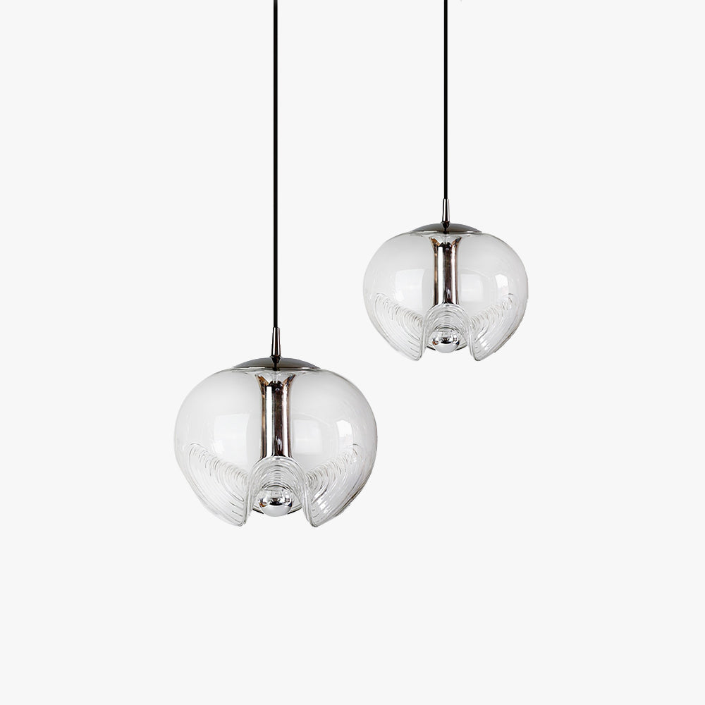 Valentina Moderno Vidrio Claro Metal Cristal Lámpara Colgante Dormitorio