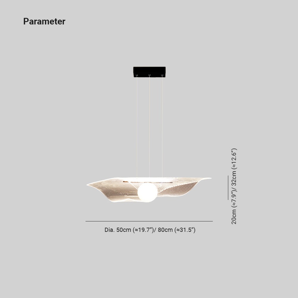 Arisha Minimalismo LED Lámpara Colgante Claro Acrílico Metal Salón