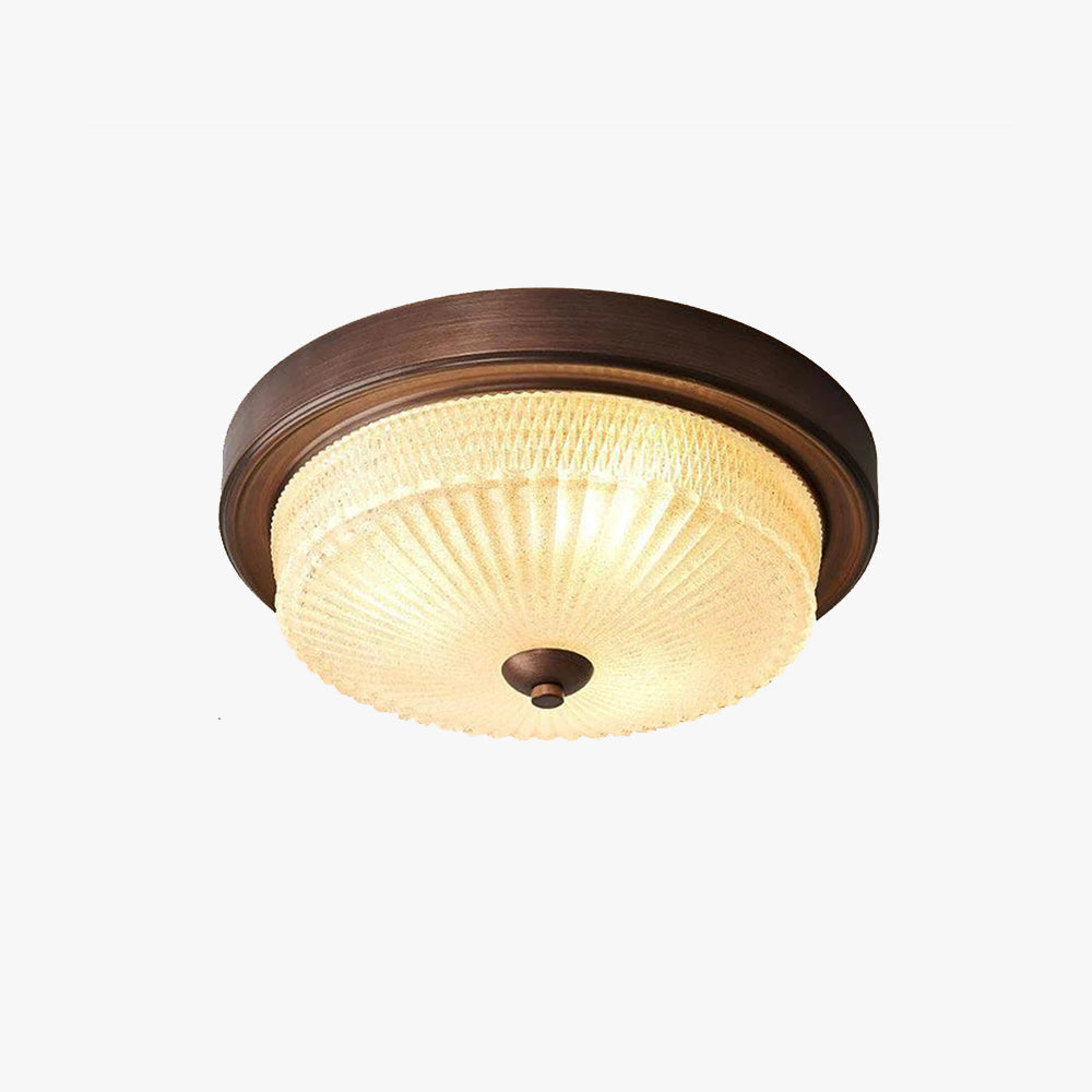 Silva Vintage Redondo Plafón Lámpara de Techo Vidrio Dormitorio