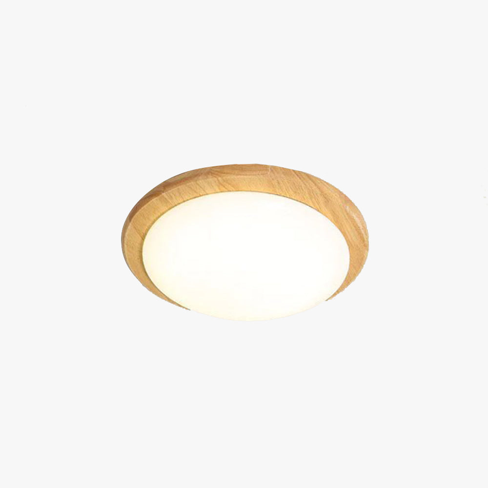 Muto Moderno Sencillo Plafón Lámpara de Techo Madera Acrílico Comedor