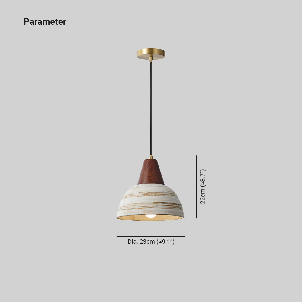Muto Nórdico LED Lámpara Colgante Metal/Cerámica/Madera Dormitorio