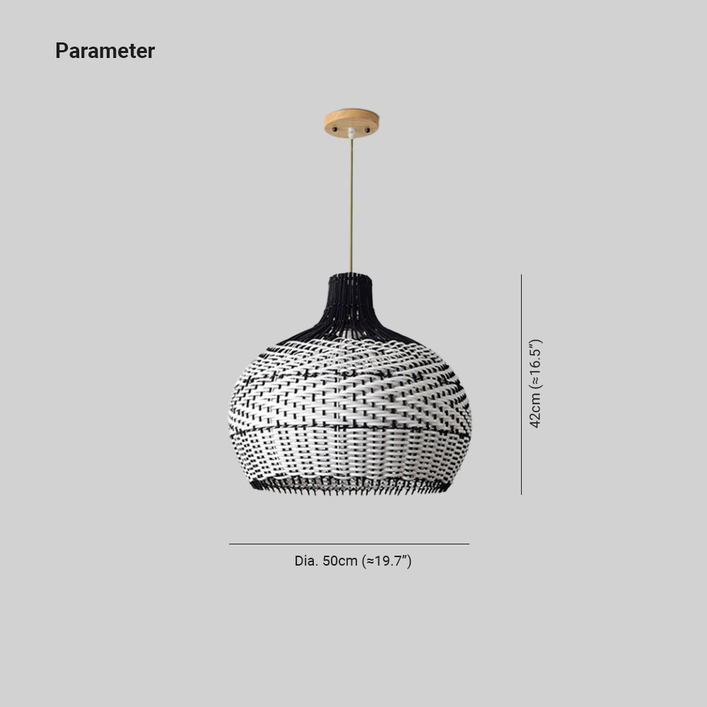 Ritta Moderno LED Lámpara Colgante Ratán Comedor/Salón