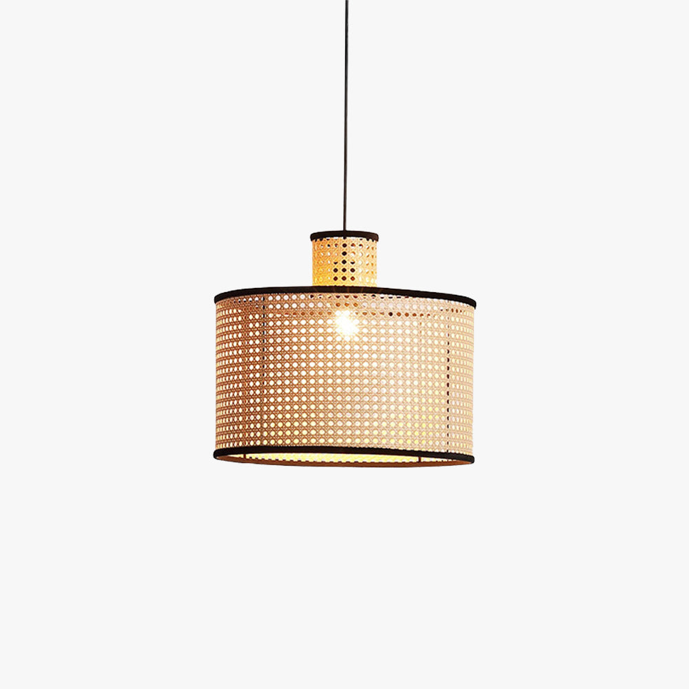 Ritta Vintage Lámpara Colgante Ratán/Metal Dormitorio Madera