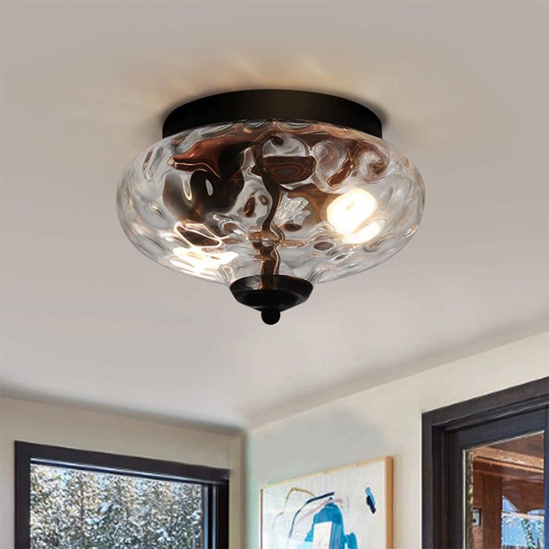 Arisha Diseño Lámpara de Techo Empotrada Metal/Vidrio Salón/Cocina