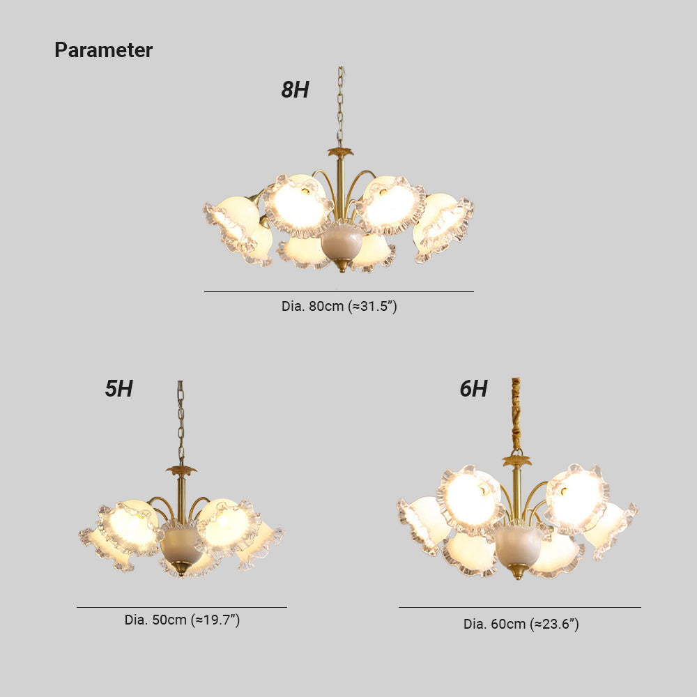 Arisha Retro LED Metal/Vidrio Lámparas de Araña Dormitorio/Salón