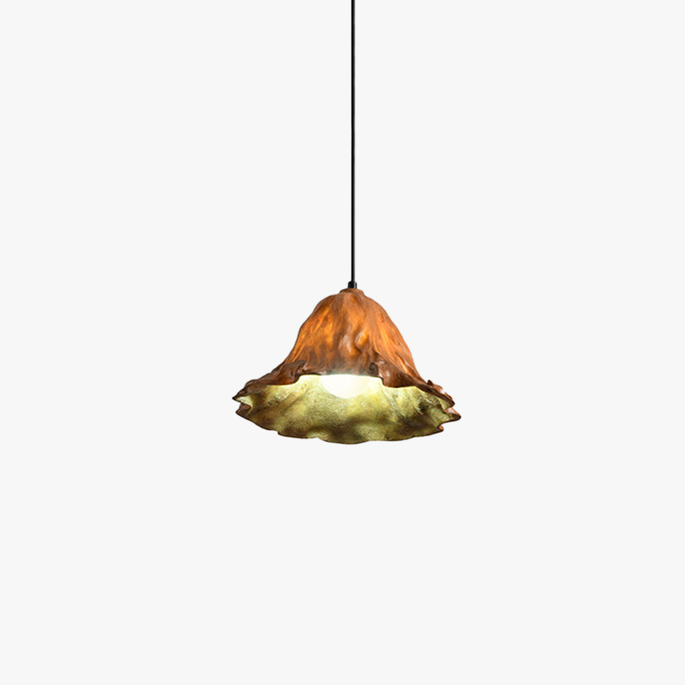 Ritta Loto Artística LED Lámpara Colgante Resina Comedor