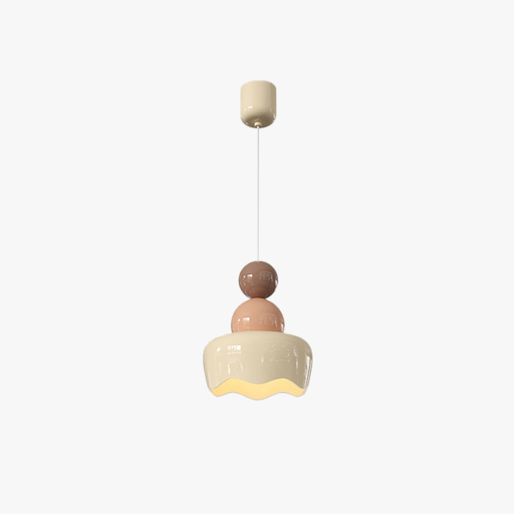 Valentina Muñeca de Día Soleado LED Lámpara Colgante Crema Resina Dormitorio