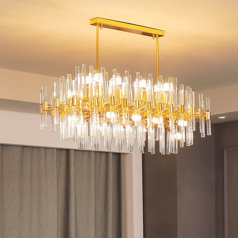 Kristy Luxurious Moderna Lámpara Colgante Metal/Vidrio Salón
