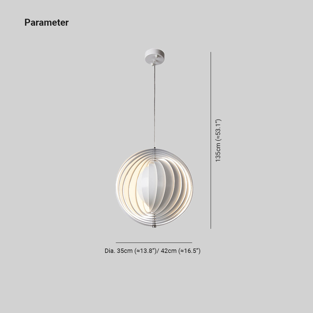 Valentina Clásico PVC/Metal LED Lámpara Colgante Salón