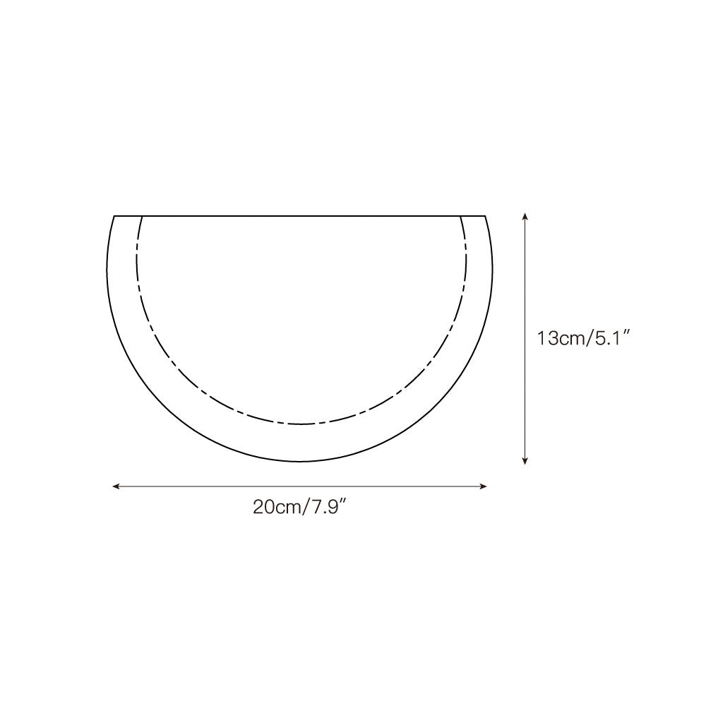 Cuvenarae Modern Minimalist Moon Travertine Wall Lamp - Lamp Copper