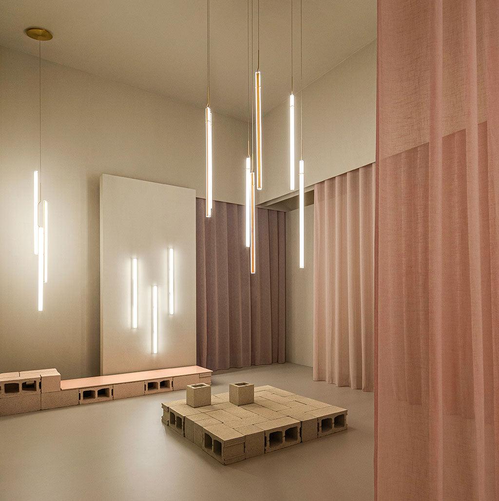 Halo Jewel Straight Pendant Light - Letslighting