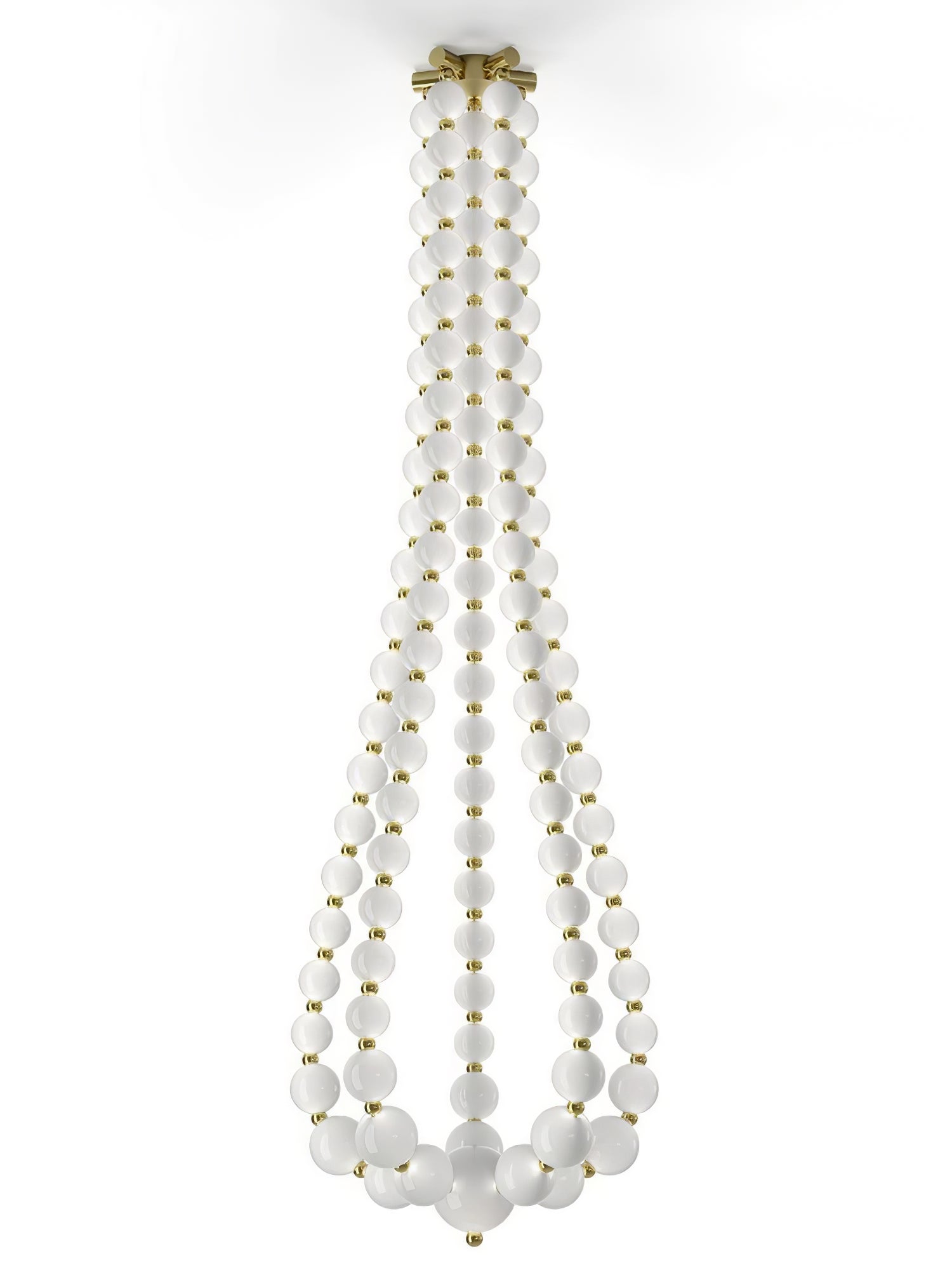 PearlCascade Glass Bead Chandelier - Letslighting