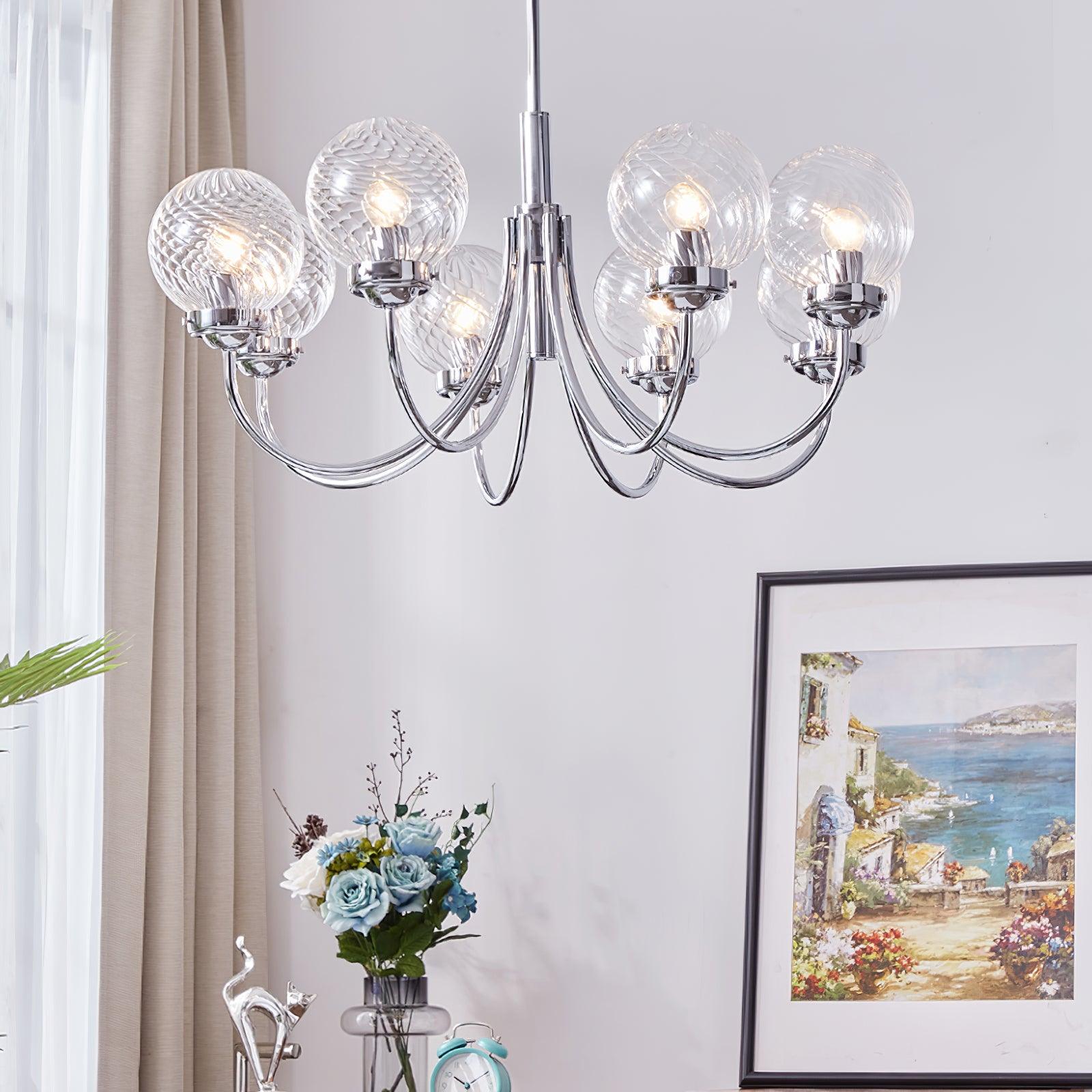 Armiriel Elegance Nordic Glass Metal Chandelier - Letslighting