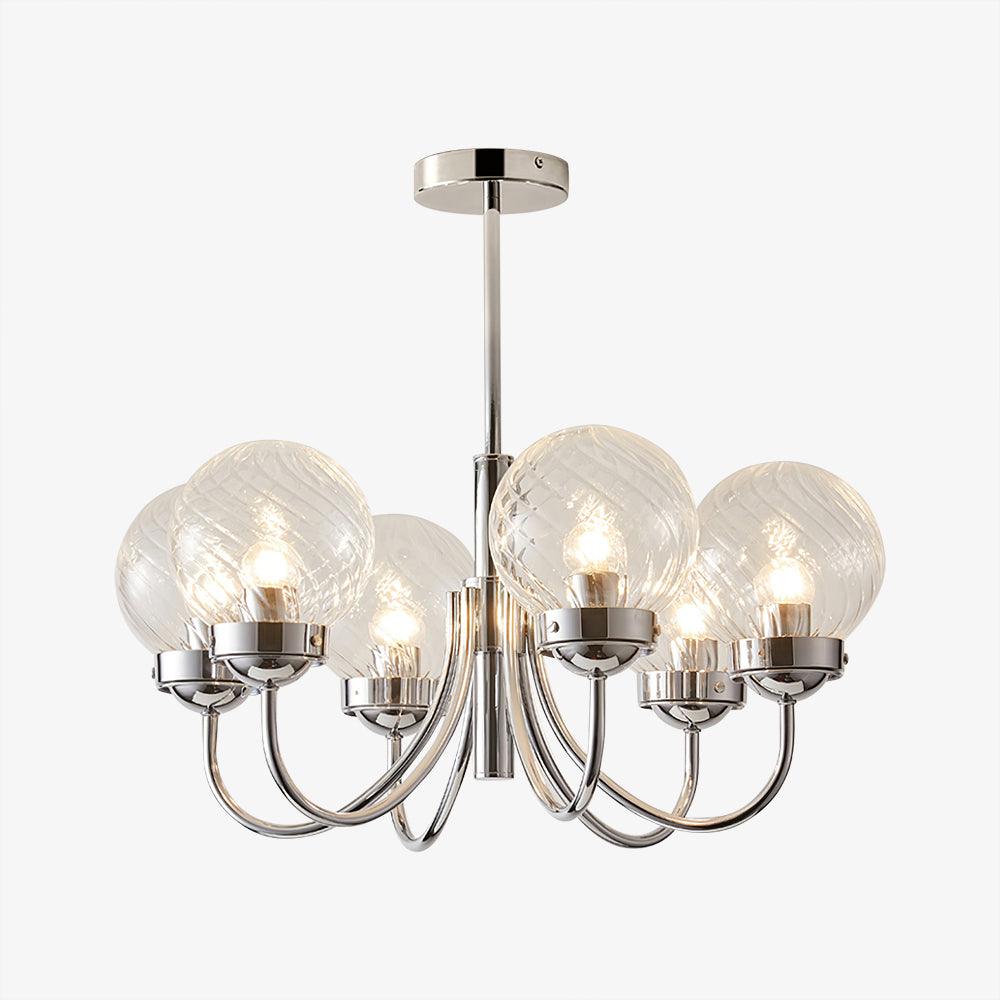 Armiriel Elegance Nordic Glass Metal Chandelier - Letslighting