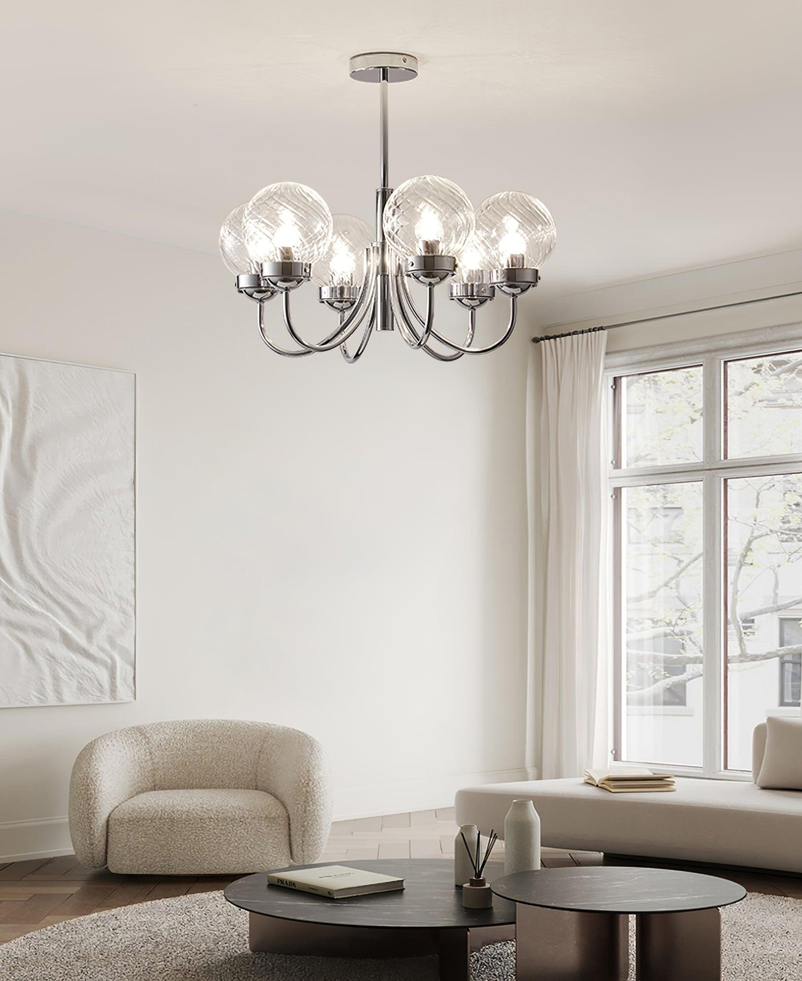 Armiriel Elegance Nordic Glass Metal Chandelier - Letslighting