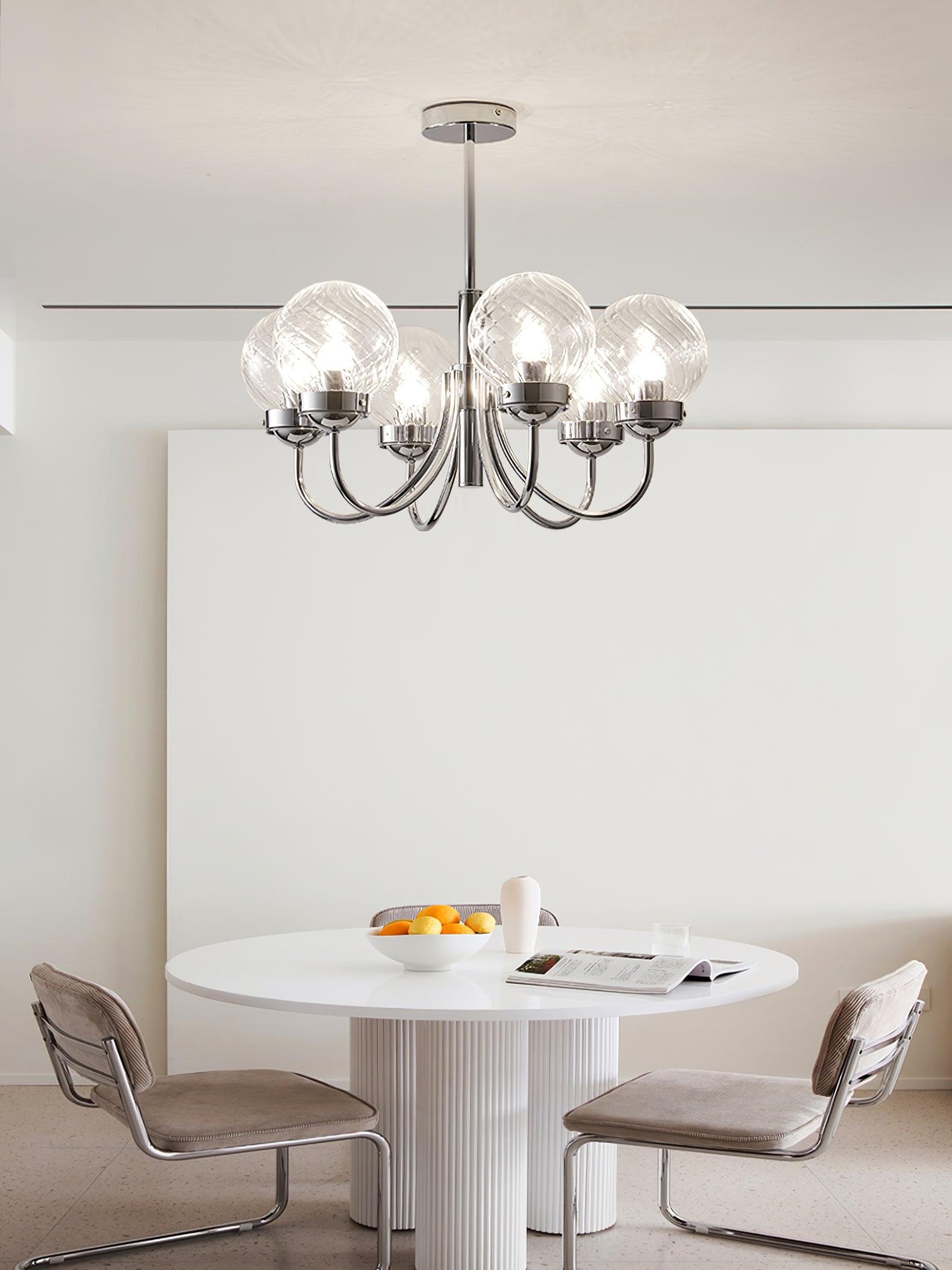 Armiriel Elegance Nordic Glass Metal Chandelier - Letslighting