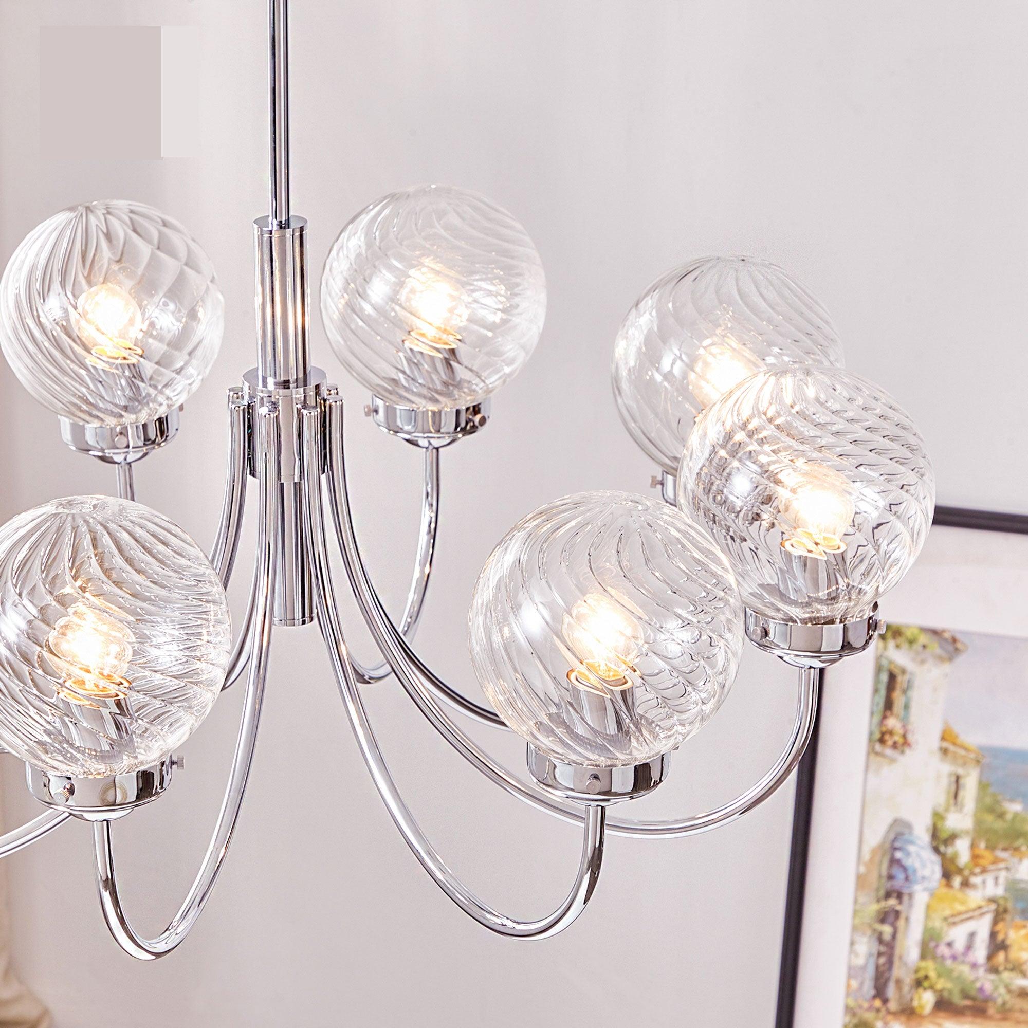 Armiriel Elegance Nordic Glass Metal Chandelier - Letslighting
