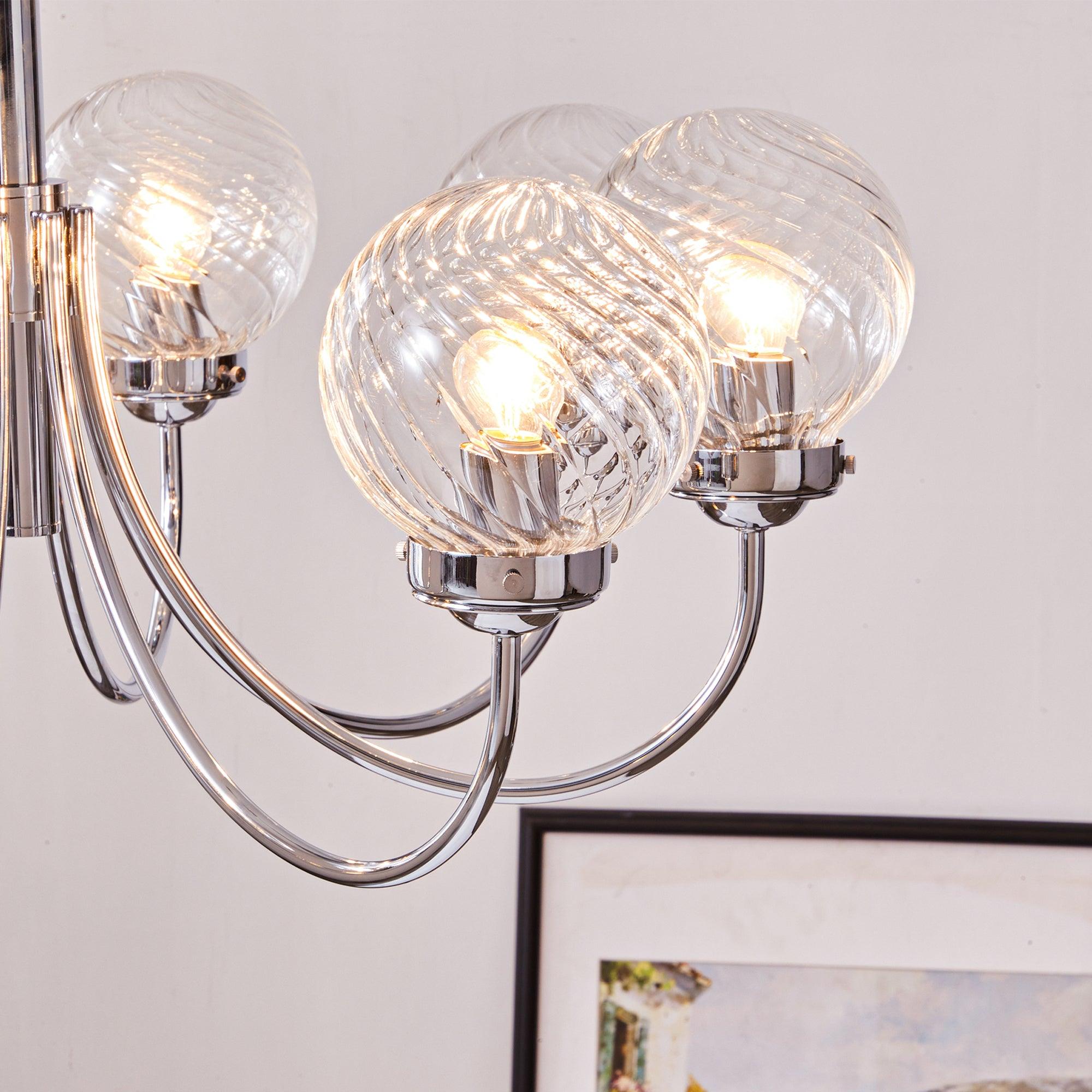 Armiriel Elegance Nordic Glass Metal Chandelier - Letslighting
