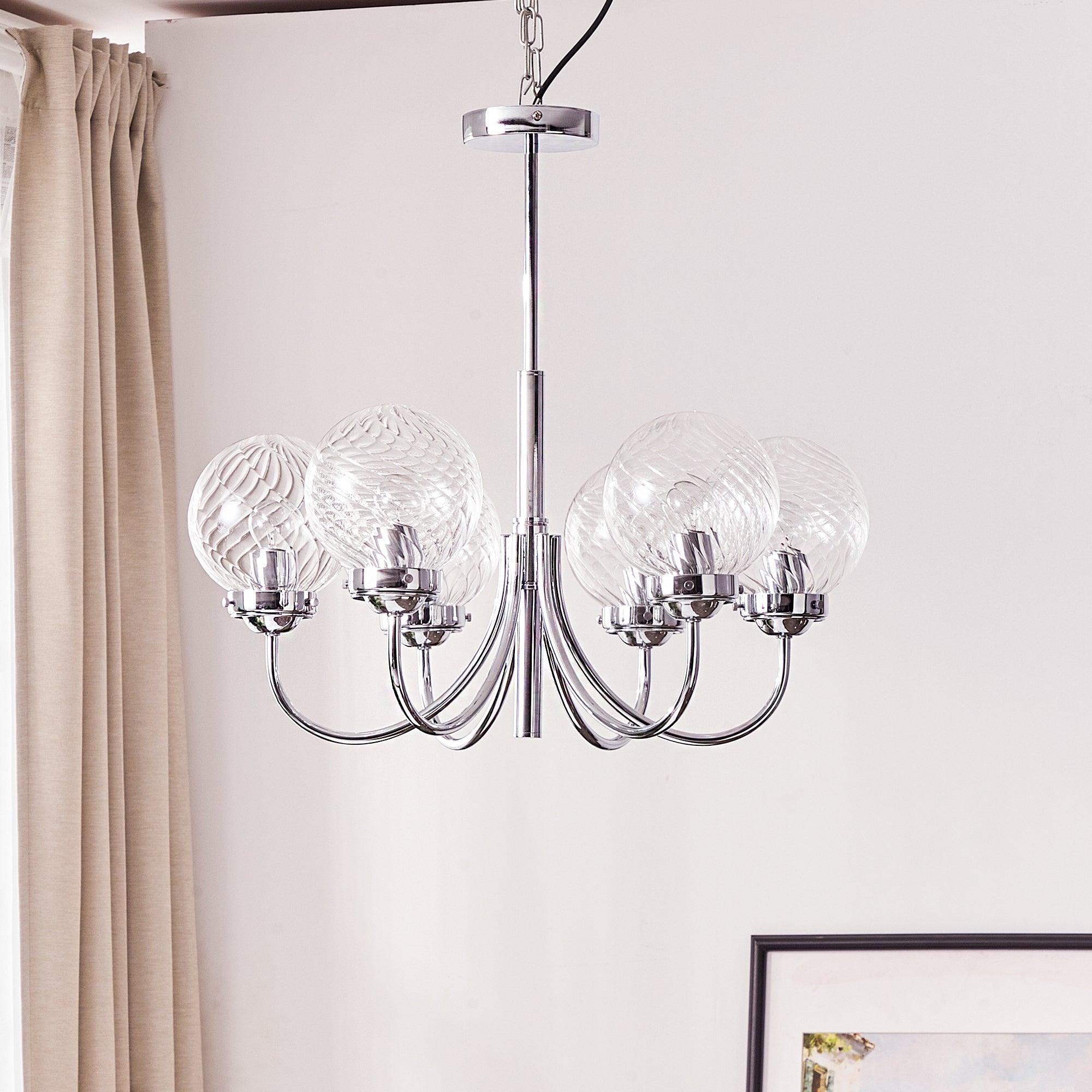 Armiriel Elegance Nordic Glass Metal Chandelier - Letslighting