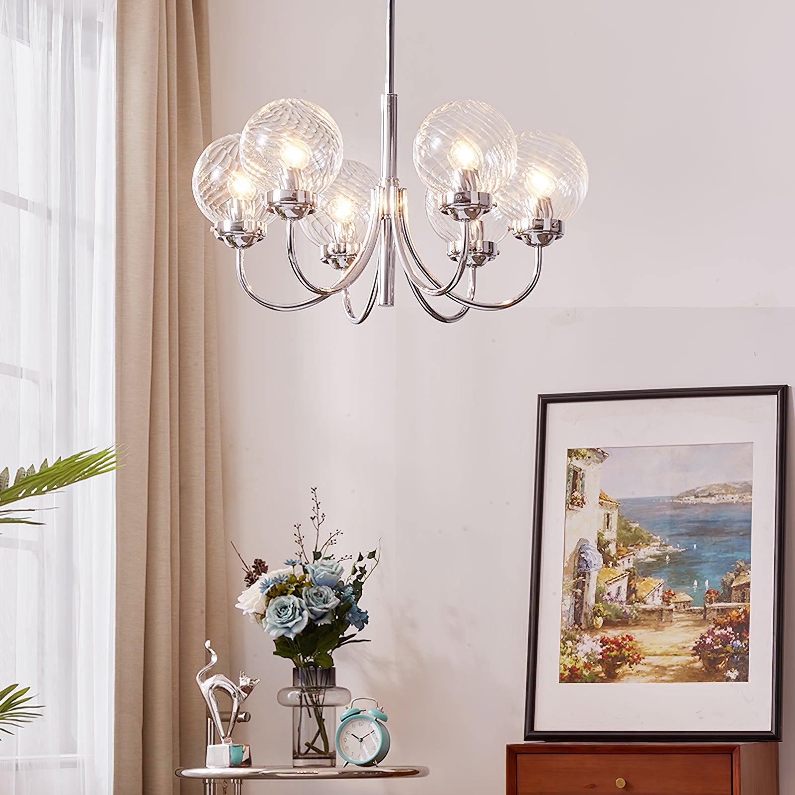 Armiriel Elegance Nordic Glass Metal Chandelier - Letslighting