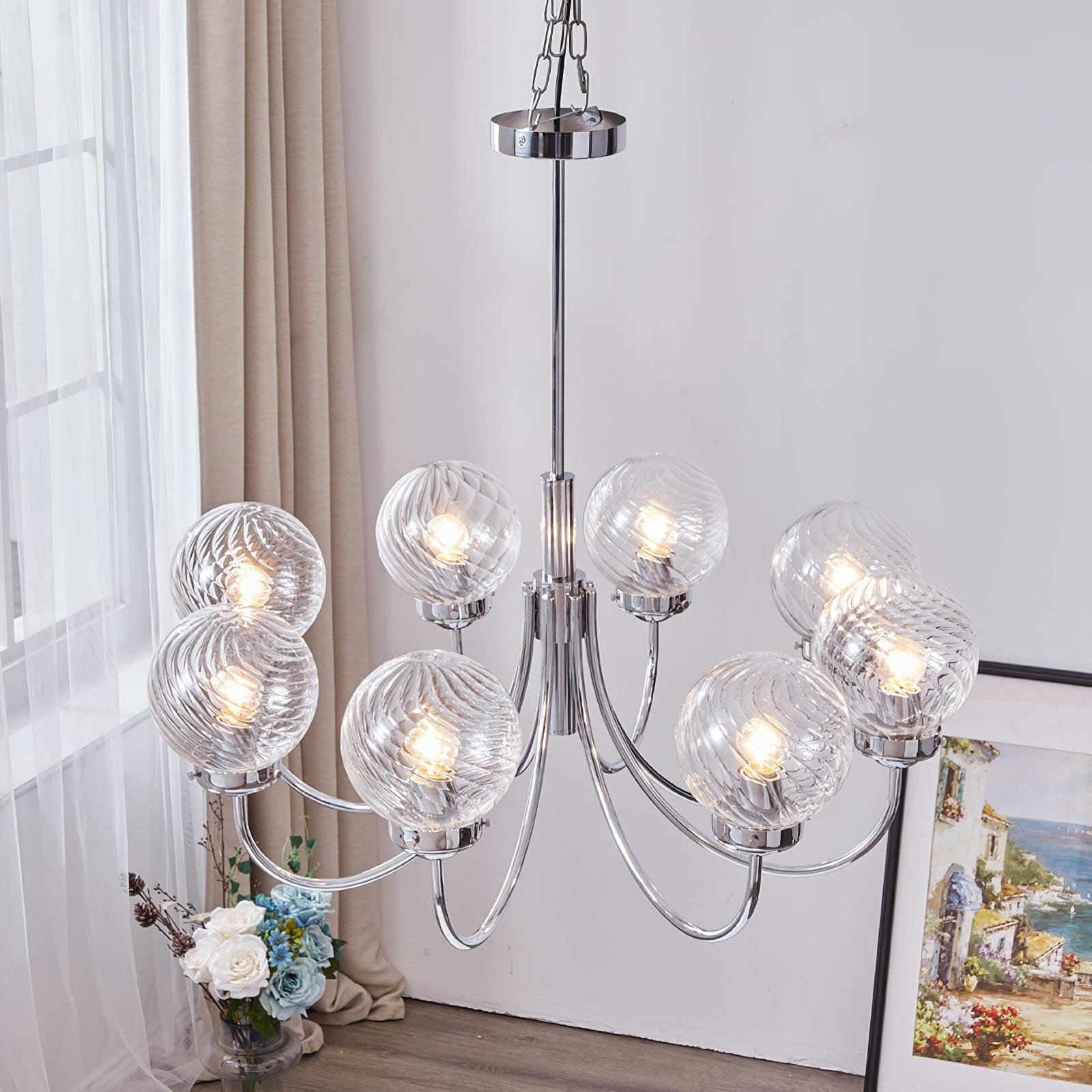 Armiriel Elegance Nordic Glass Metal Chandelier - Letslighting
