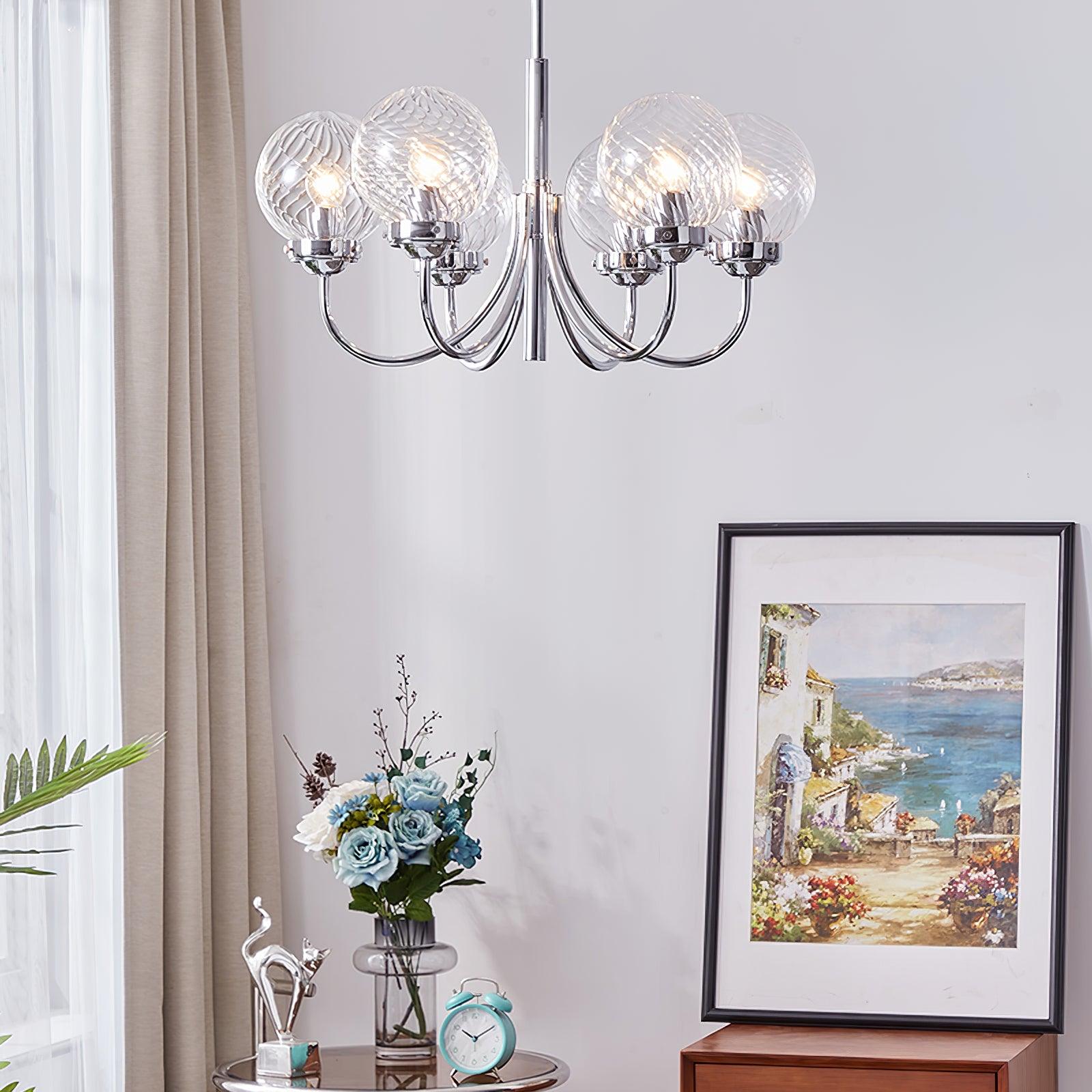Armiriel Elegance Nordic Glass Metal Chandelier - Letslighting