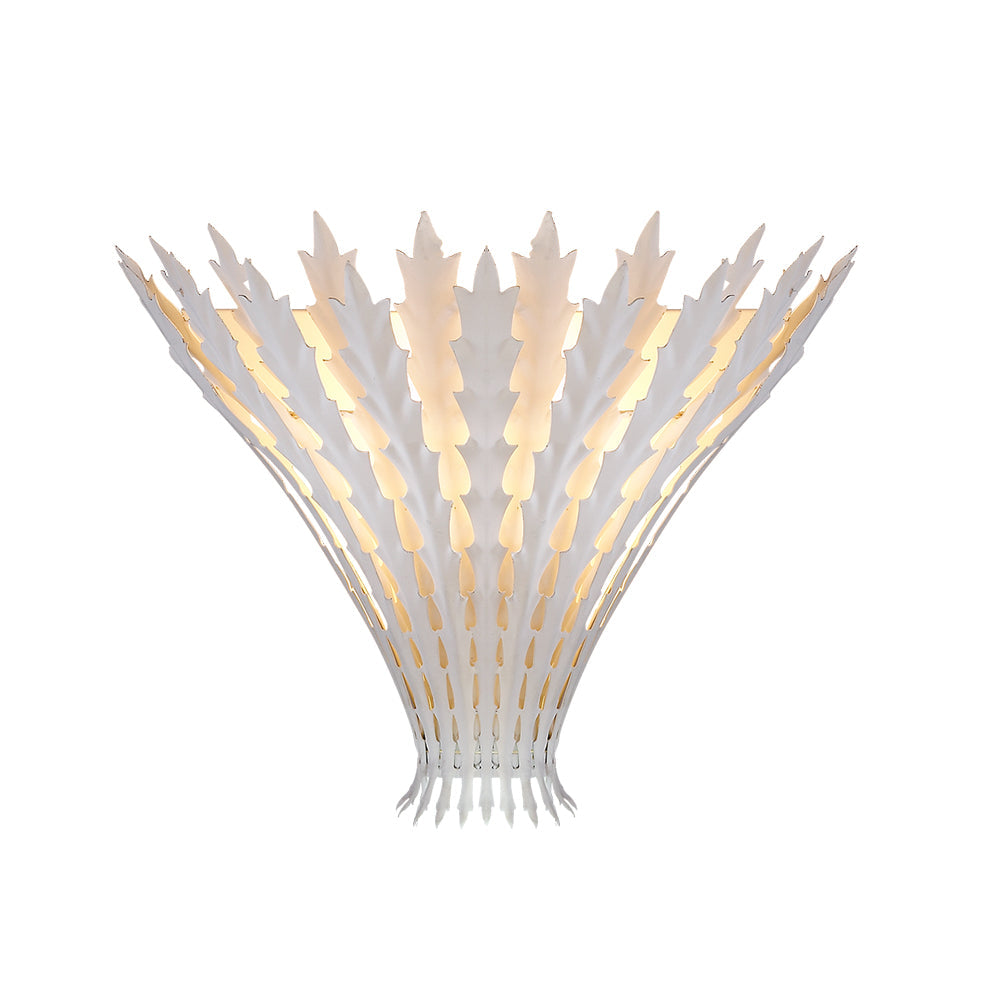 Wall Light Handmade Leaf Motif Metal Body Elegant Sconce - Letslighting