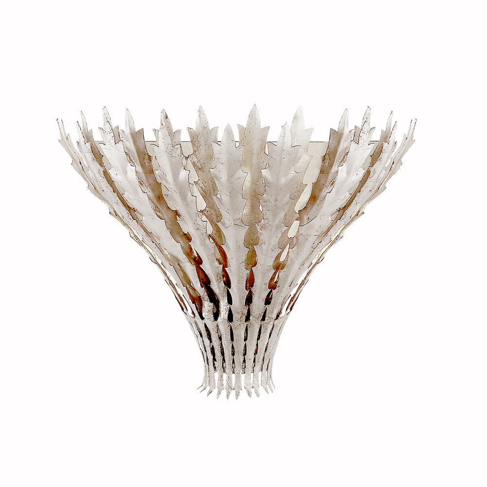 Wall Light Handmade Leaf Motif Metal Body Elegant Sconce - Letslighting